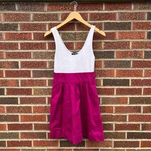 Express White and Pink Mini Dress